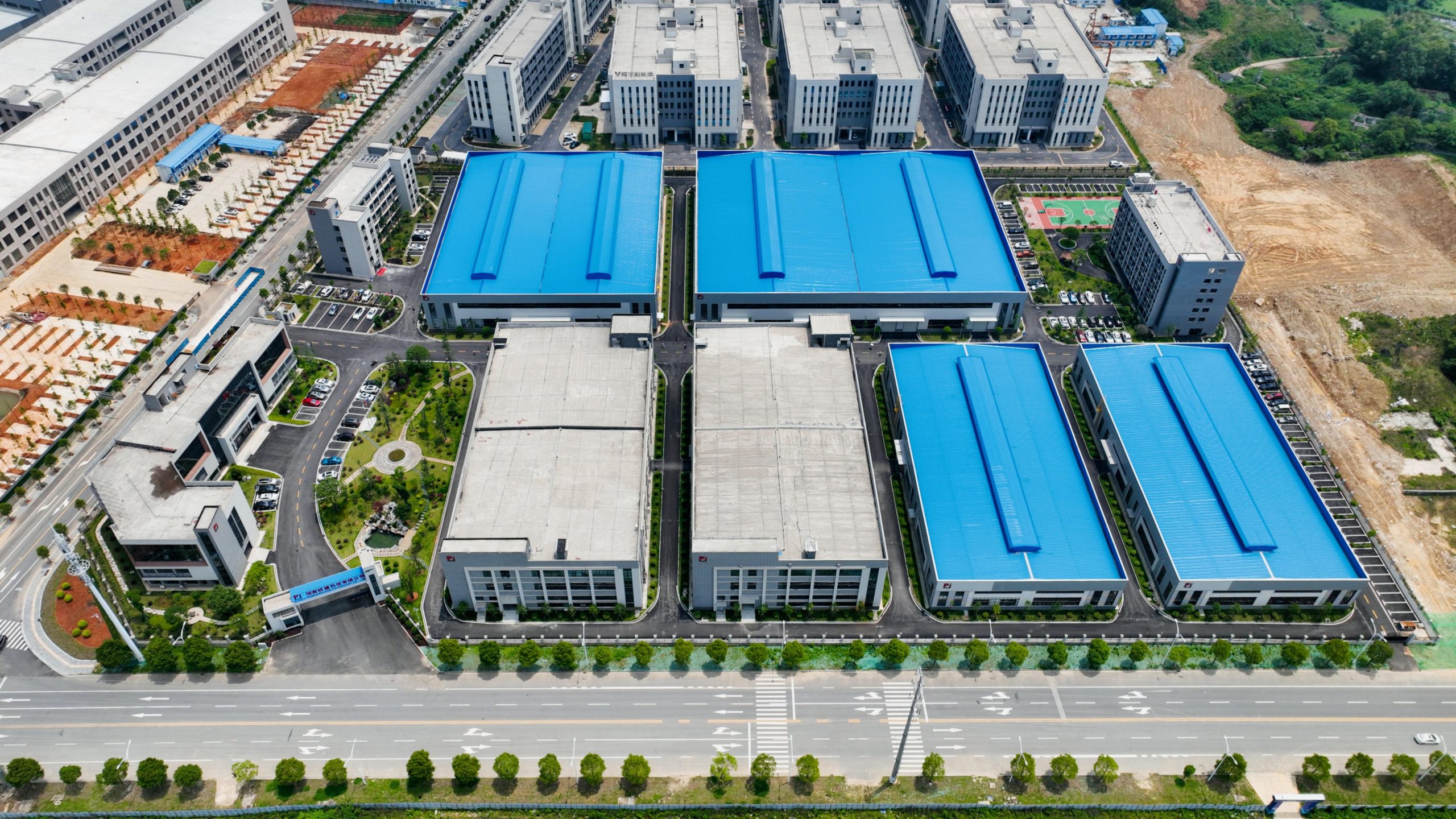 岳阳工厂俯视图